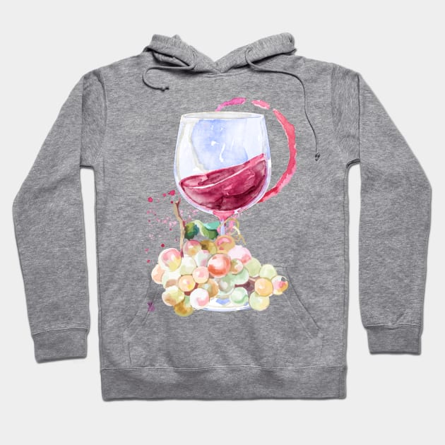 A glass of wine Hoodie by Viper Unconvetional Concept